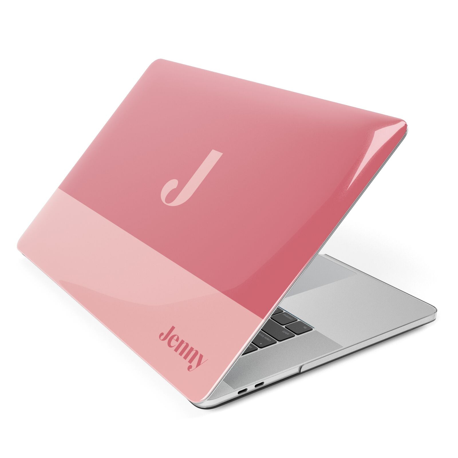 Contrast Personalised Pink Macbook Case
