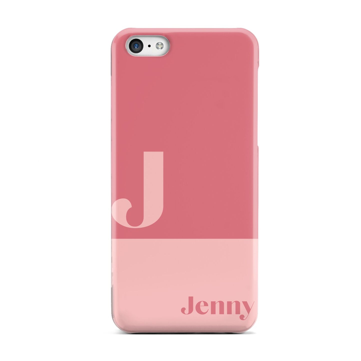 Contrast Personalised Pink Apple iPhone 5c Case