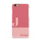 Contrast Personalised Pink Apple iPhone 6 3D Snap Case