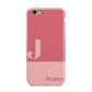 Contrast Personalised Pink Apple iPhone 6 3D Tough Case