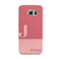 Contrast Personalised Pink Samsung Galaxy S6 Case