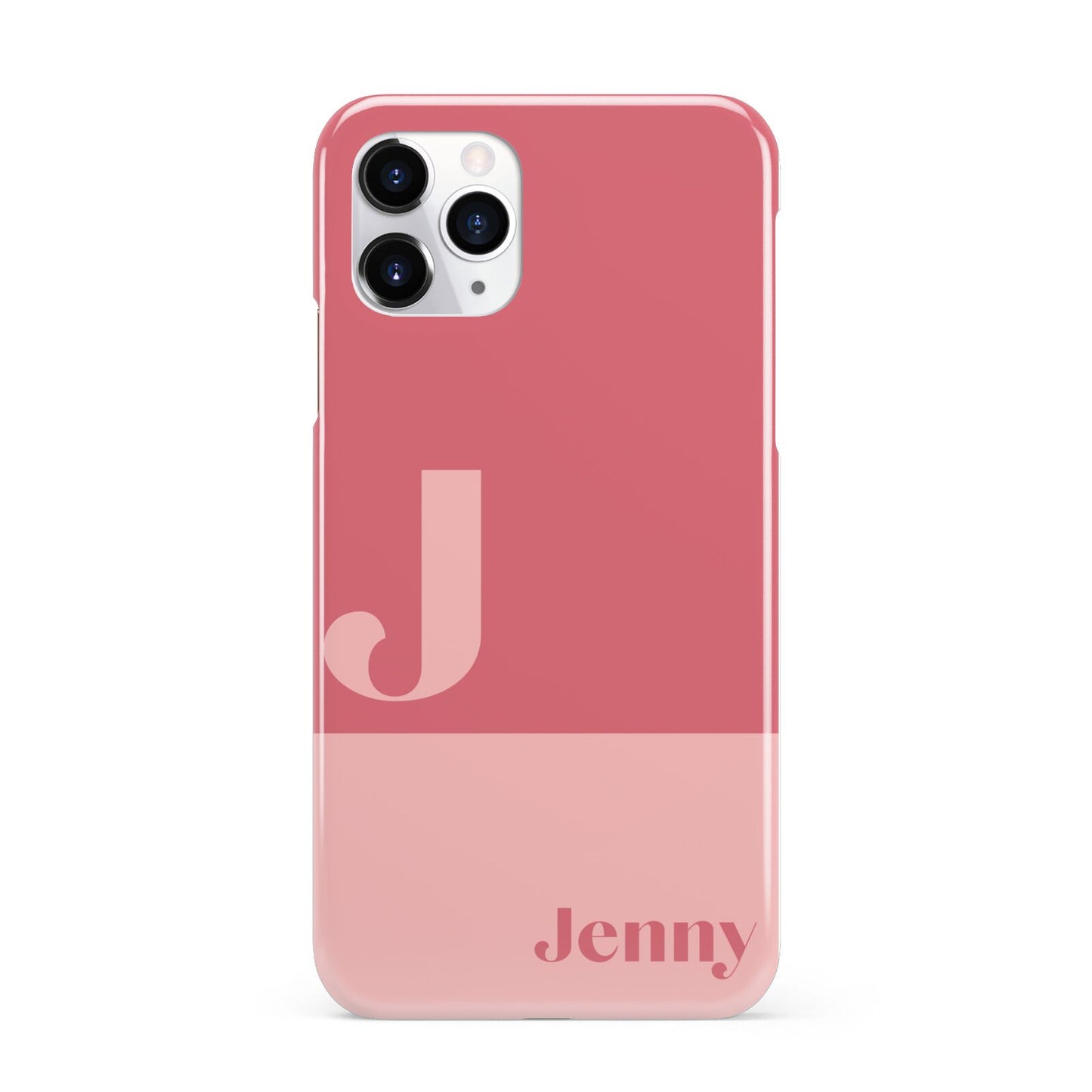 Contrast Personalised Pink iPhone 11 Pro 3D Snap Case