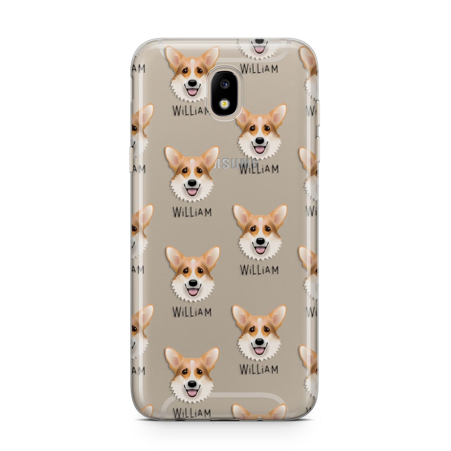 Corgi Icon with Name Samsung J5 2017 Case