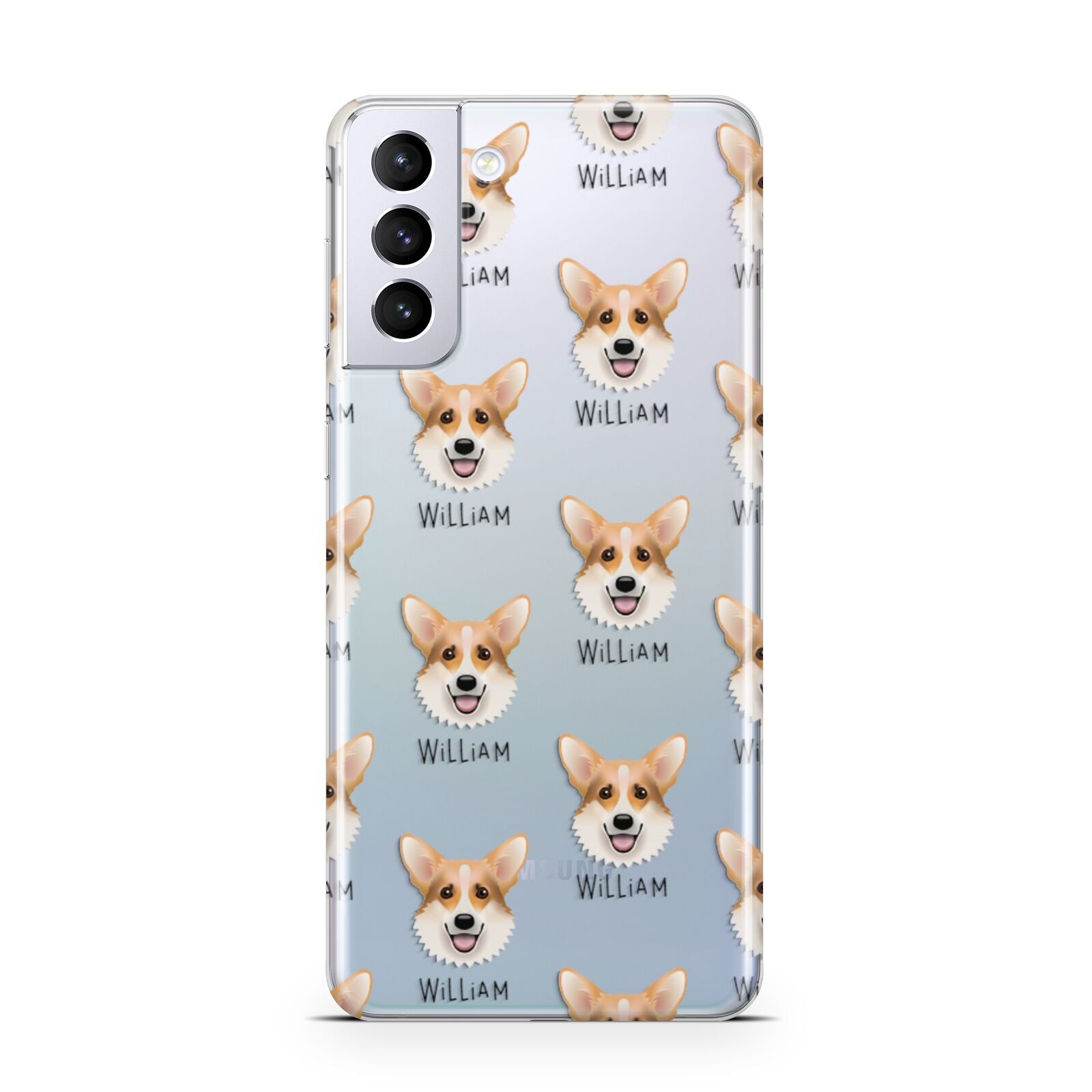 Corgi Icon with Name Samsung S21 Plus Phone Case