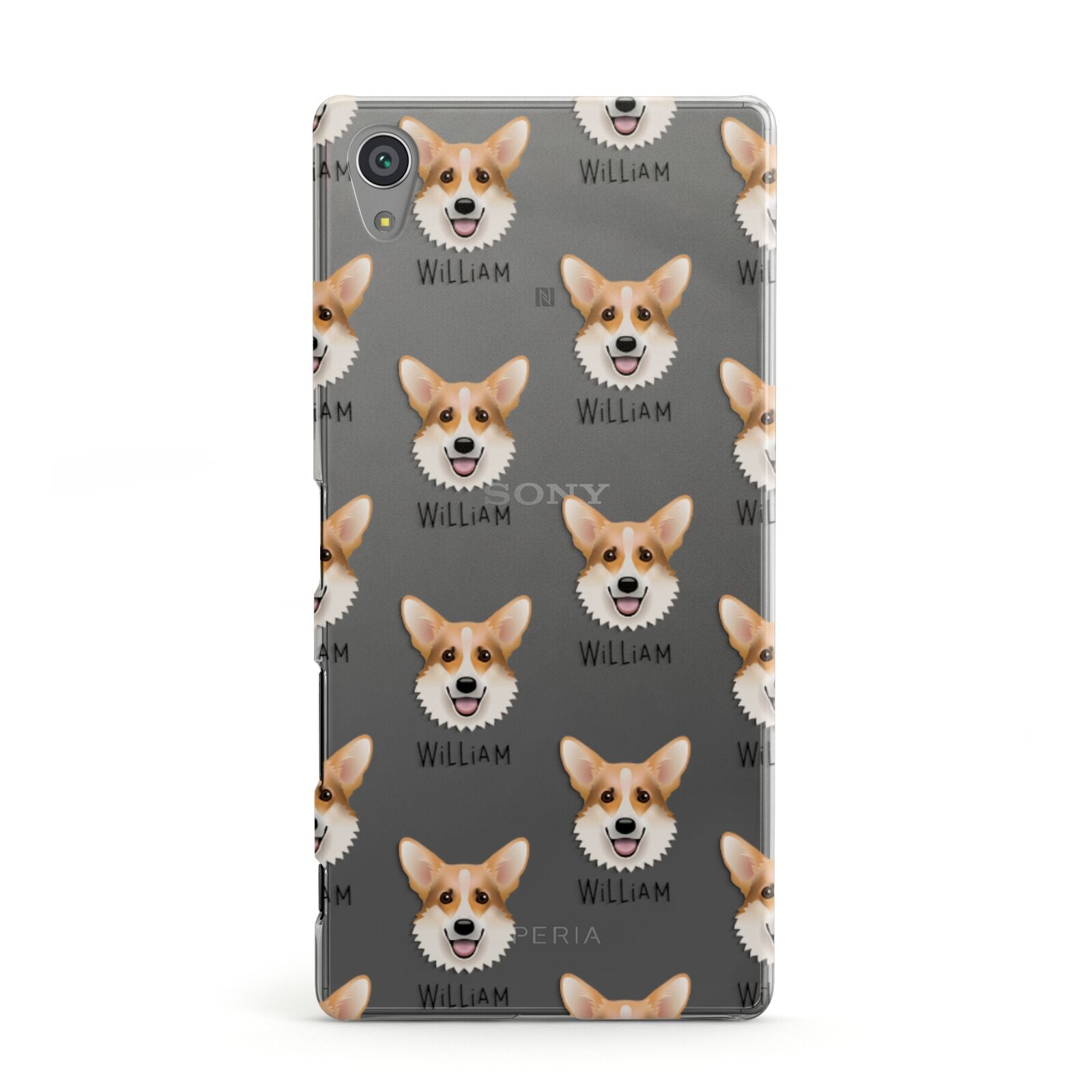 Corgi Icon with Name Sony Xperia Case