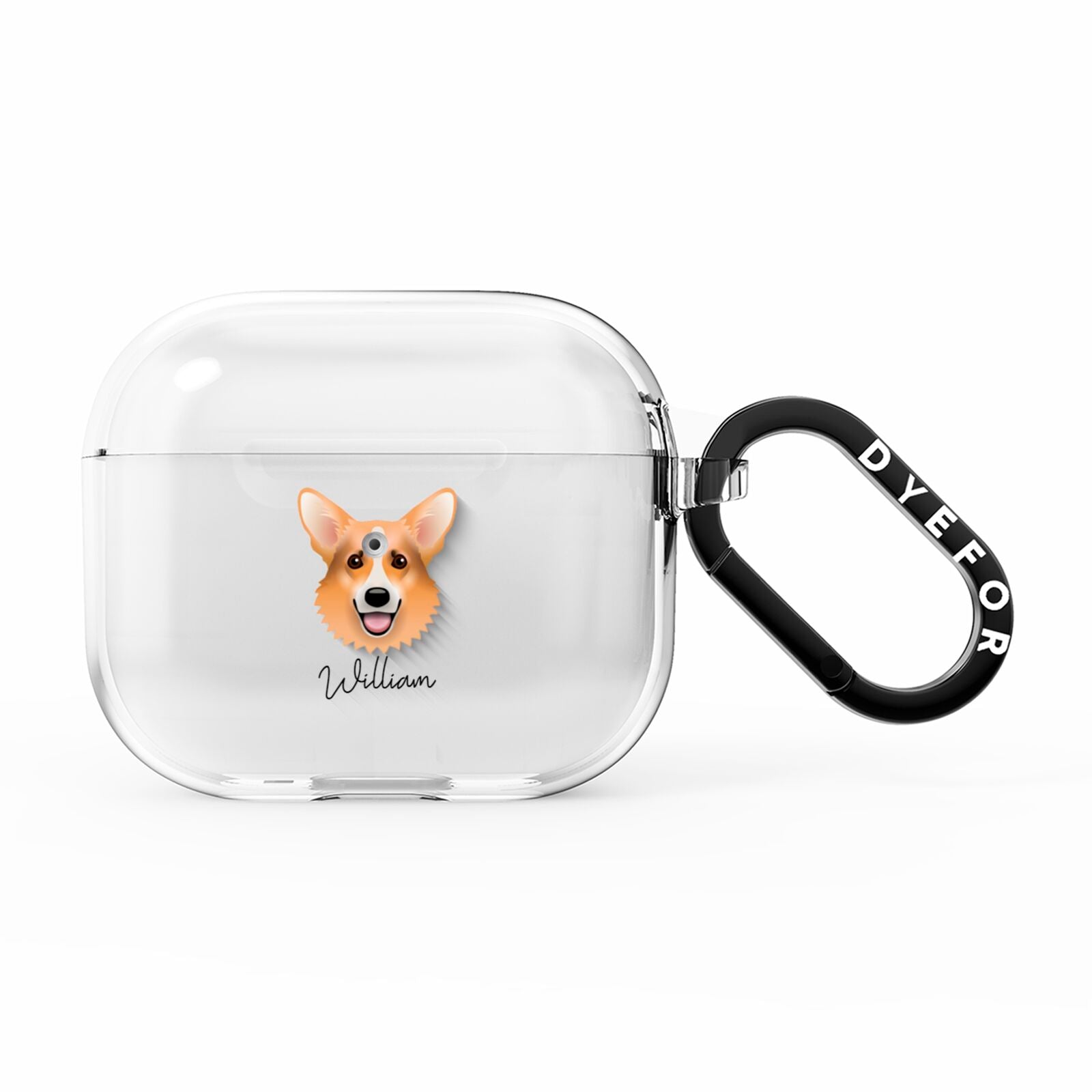 Corgi Personalised AirPods Clear Case 3rd Gen