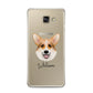 Corgi Personalised Samsung Galaxy A3 2016 Case on gold phone
