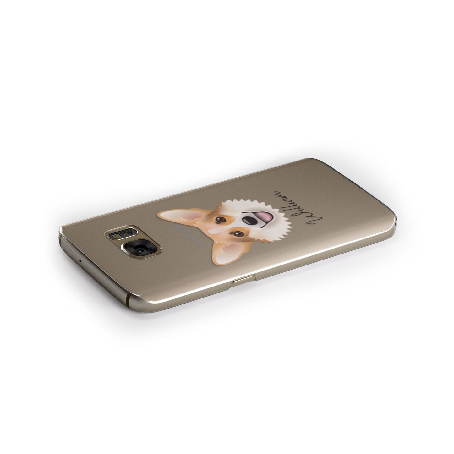 Corgi Personalised Samsung Galaxy Case Side Close Up