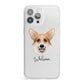Corgi Personalised iPhone 13 Pro Max Clear Bumper Case
