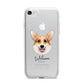 Corgi Personalised iPhone 7 Bumper Case on Silver iPhone