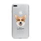 Corgi Personalised iPhone 7 Plus Bumper Case on Silver iPhone