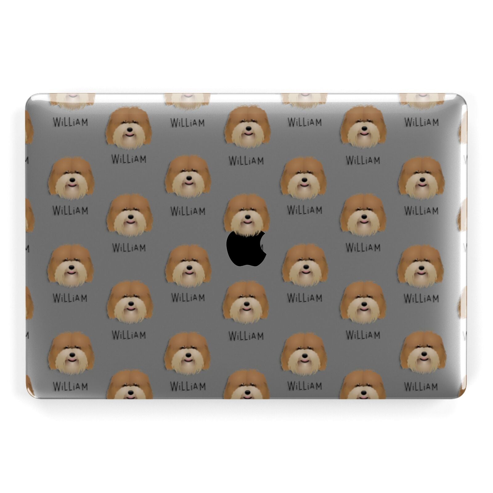 Coton De Tulear Icon with Name Apple MacBook Case