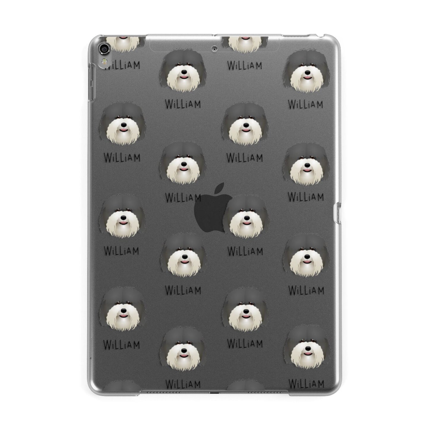 Coton De Tulear Icon with Name Apple iPad Grey Case