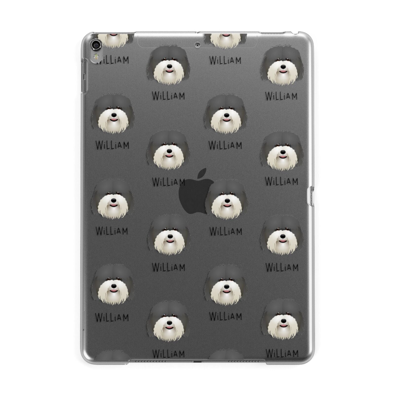 Coton De Tulear Icon with Name Apple iPad Grey Case