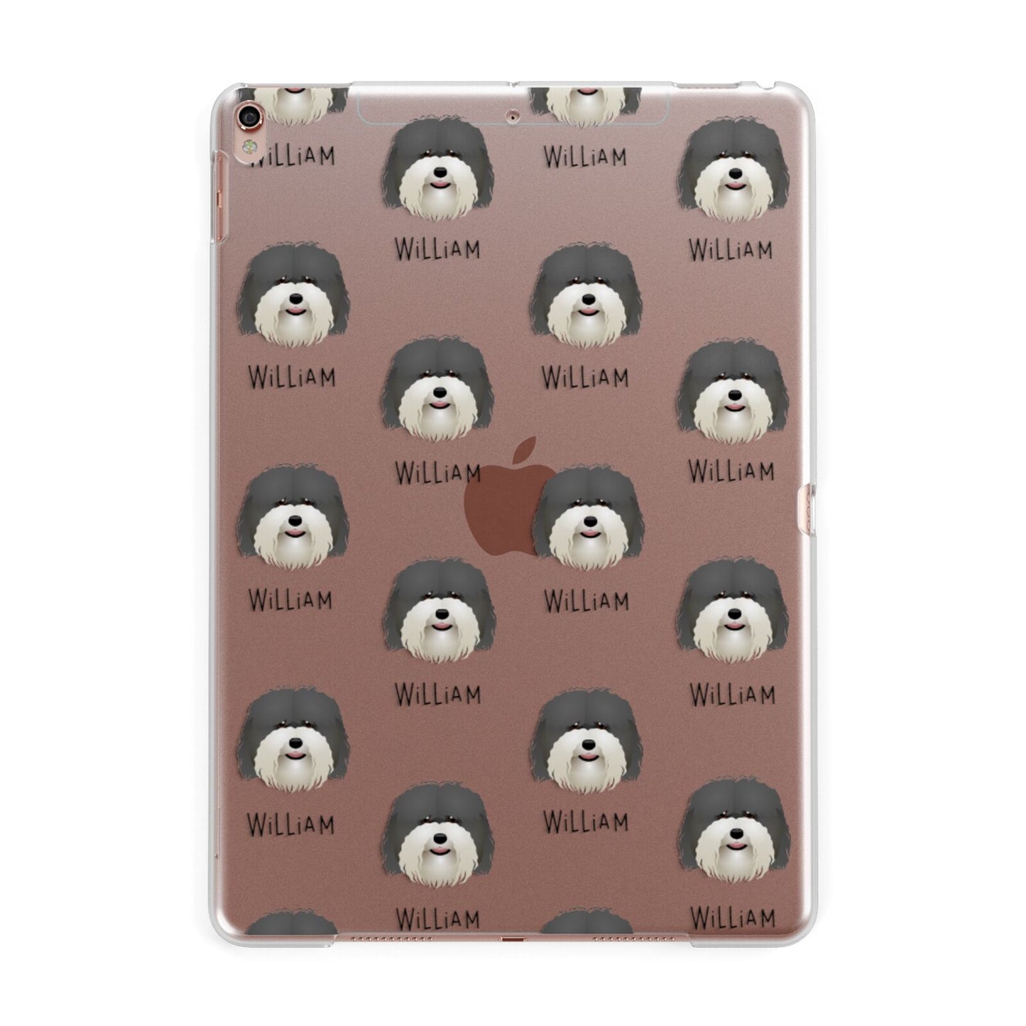 Coton De Tulear Icon with Name Apple iPad Rose Gold Case