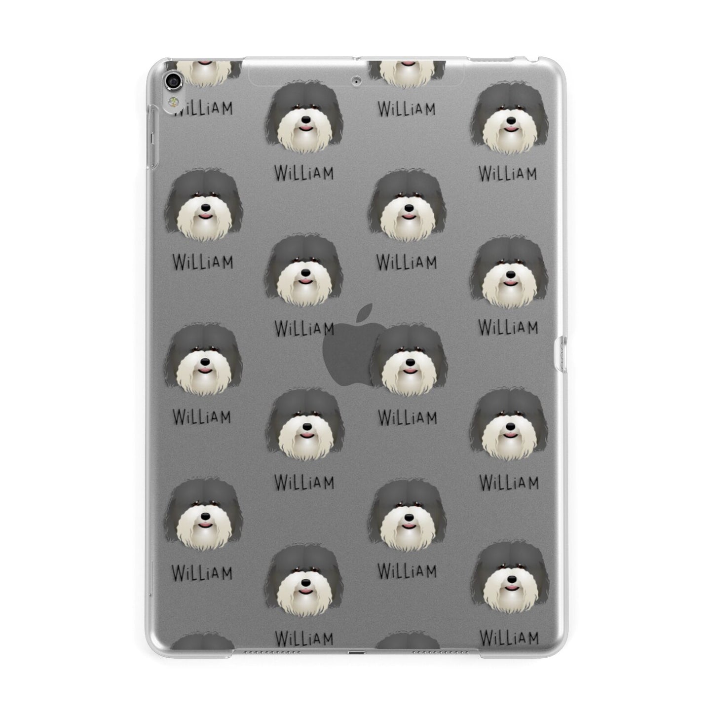 Coton De Tulear Icon with Name Apple iPad Silver Case