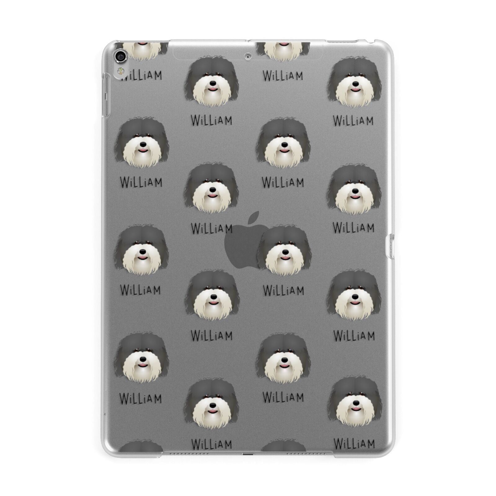 Coton De Tulear Icon with Name Apple iPad Silver Case