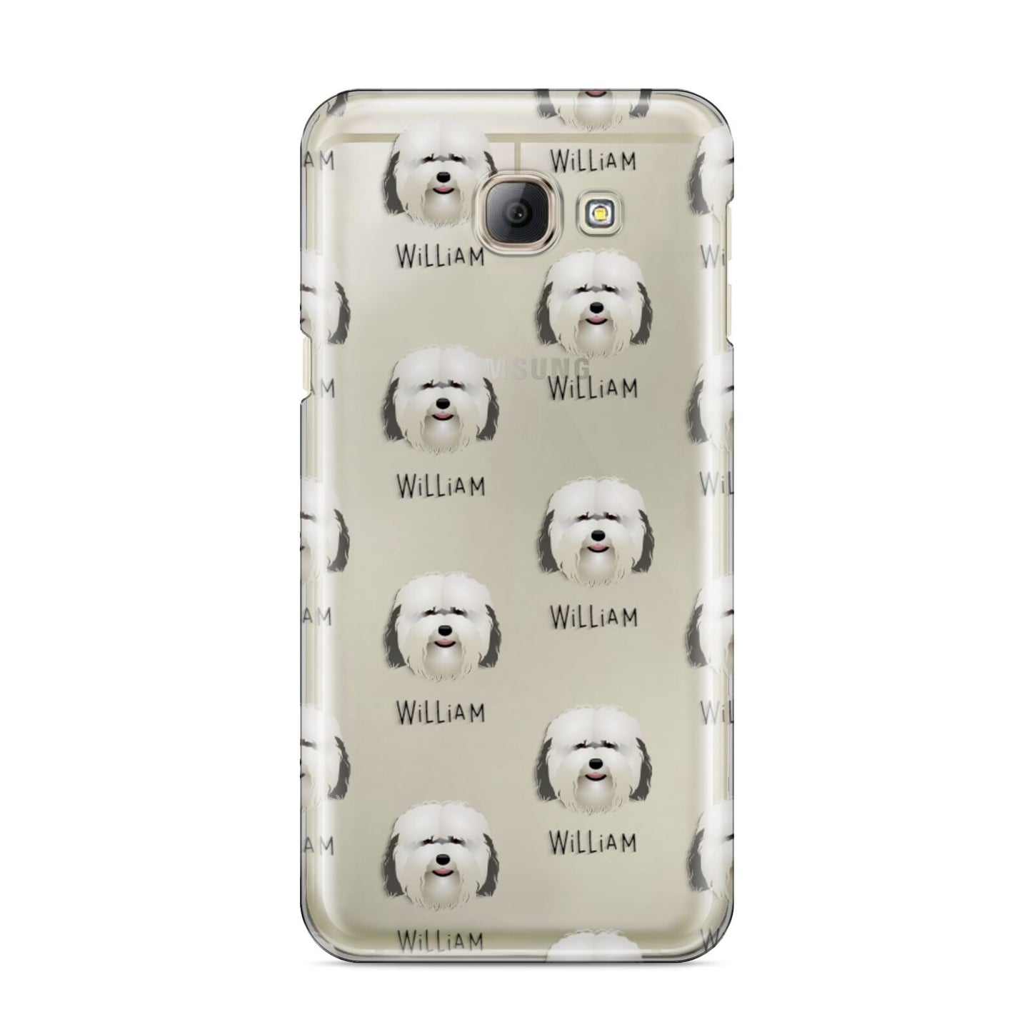 Coton De Tulear Icon with Name Samsung Galaxy A8 2016 Case