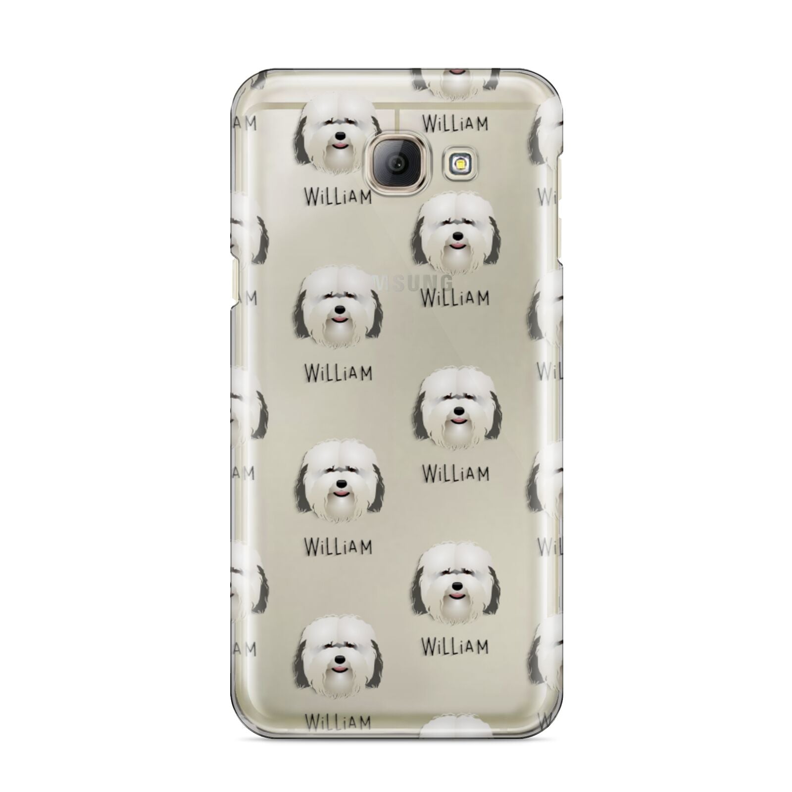Coton De Tulear Icon with Name Samsung Galaxy A8 2016 Case