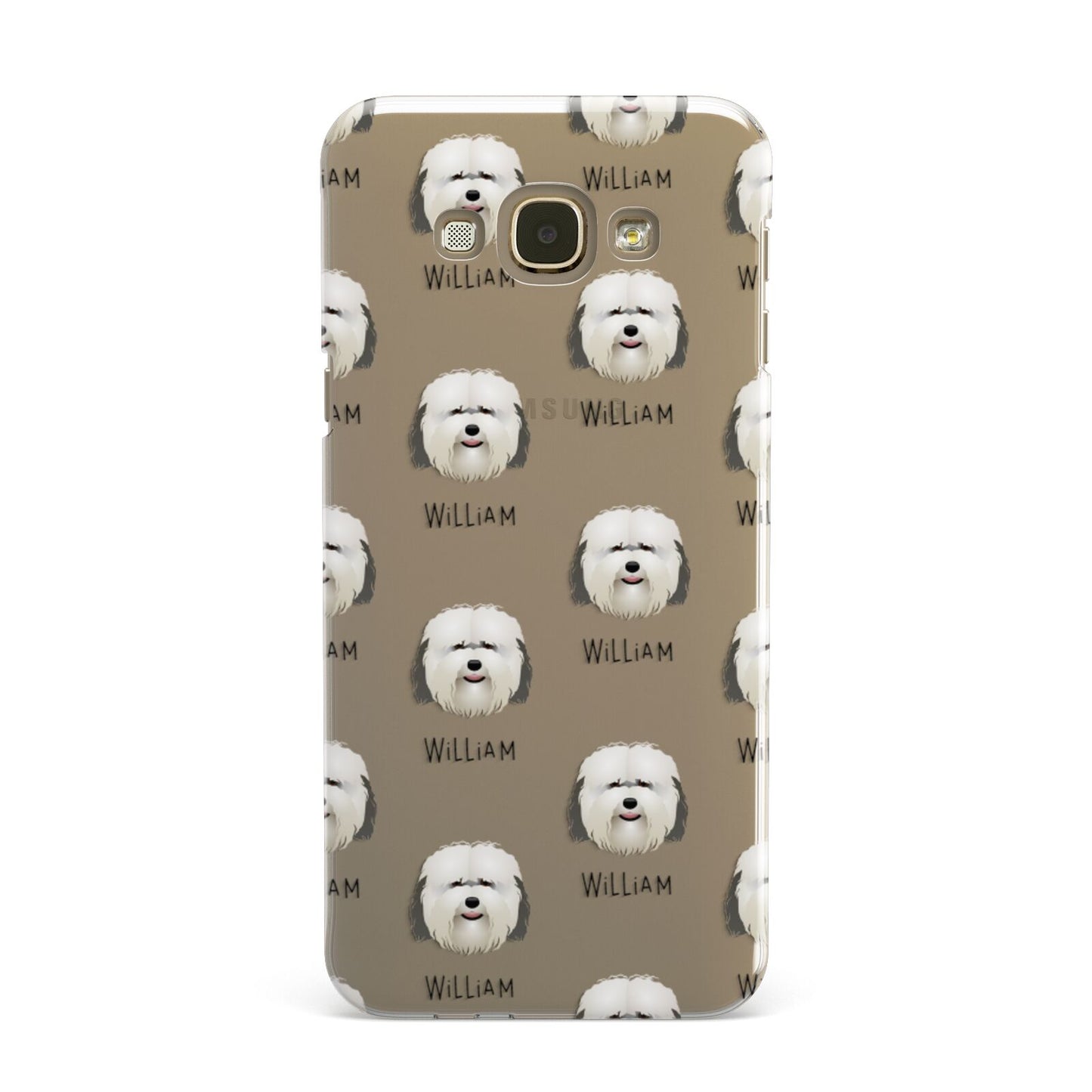 Coton De Tulear Icon with Name Samsung Galaxy A8 Case