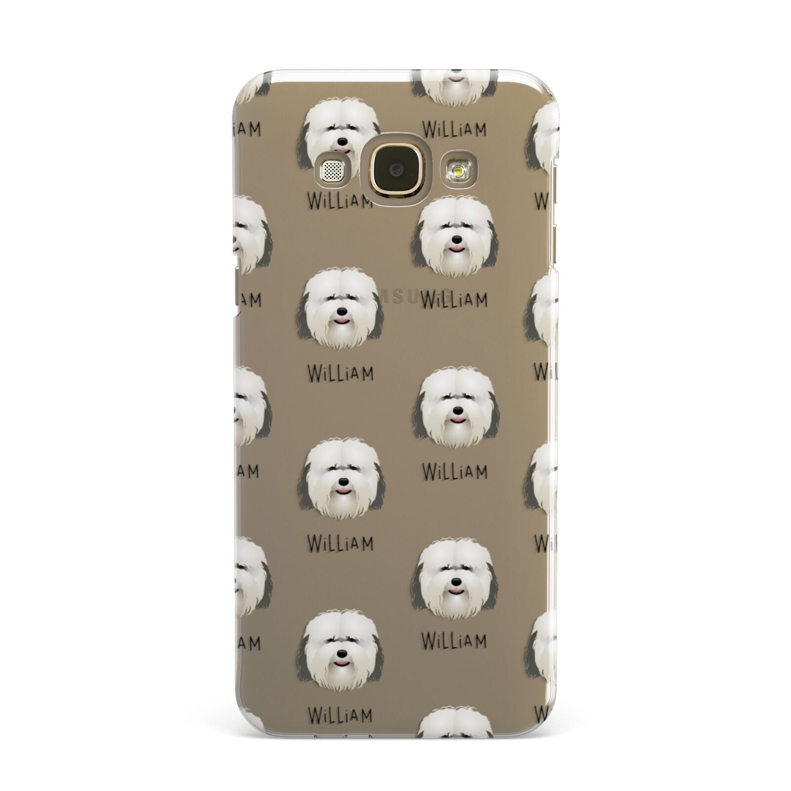 Coton De Tulear Icon with Name Samsung Galaxy A8 Case