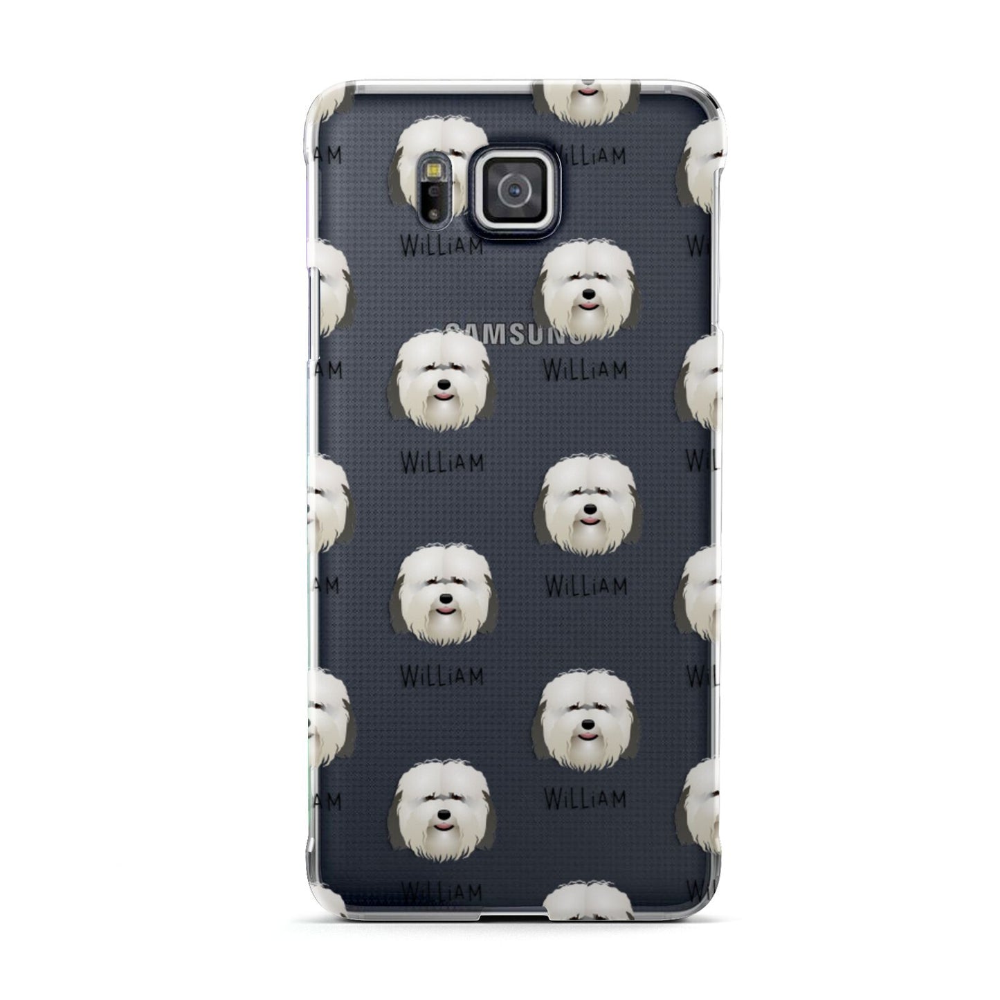 Coton De Tulear Icon with Name Samsung Galaxy Alpha Case