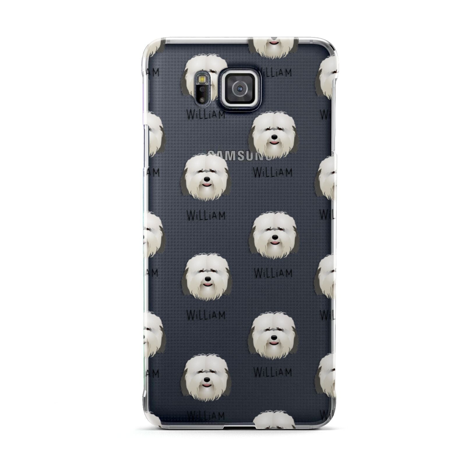 Coton De Tulear Icon with Name Samsung Galaxy Alpha Case