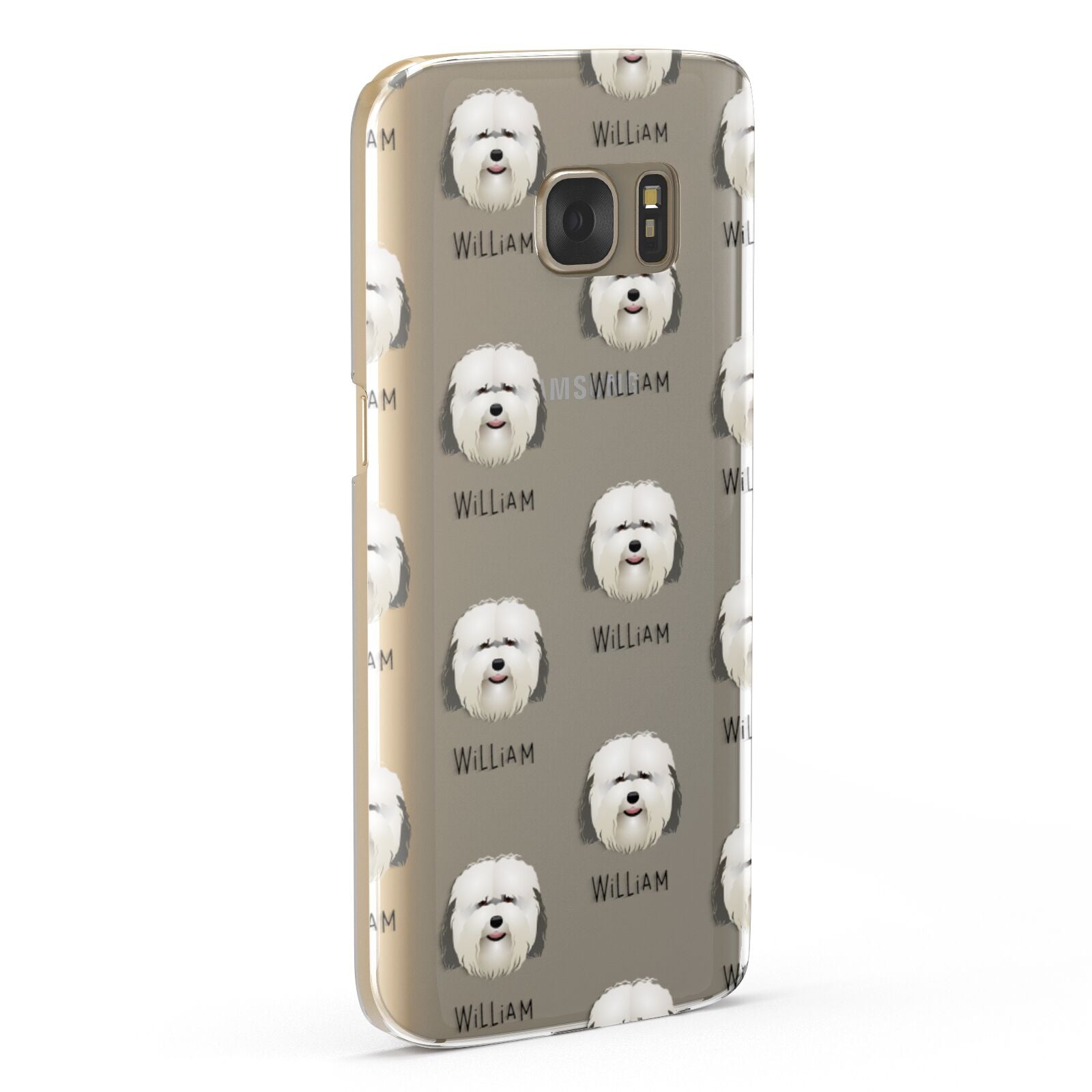 Coton De Tulear Icon with Name Samsung Galaxy Case Fourty Five Degrees