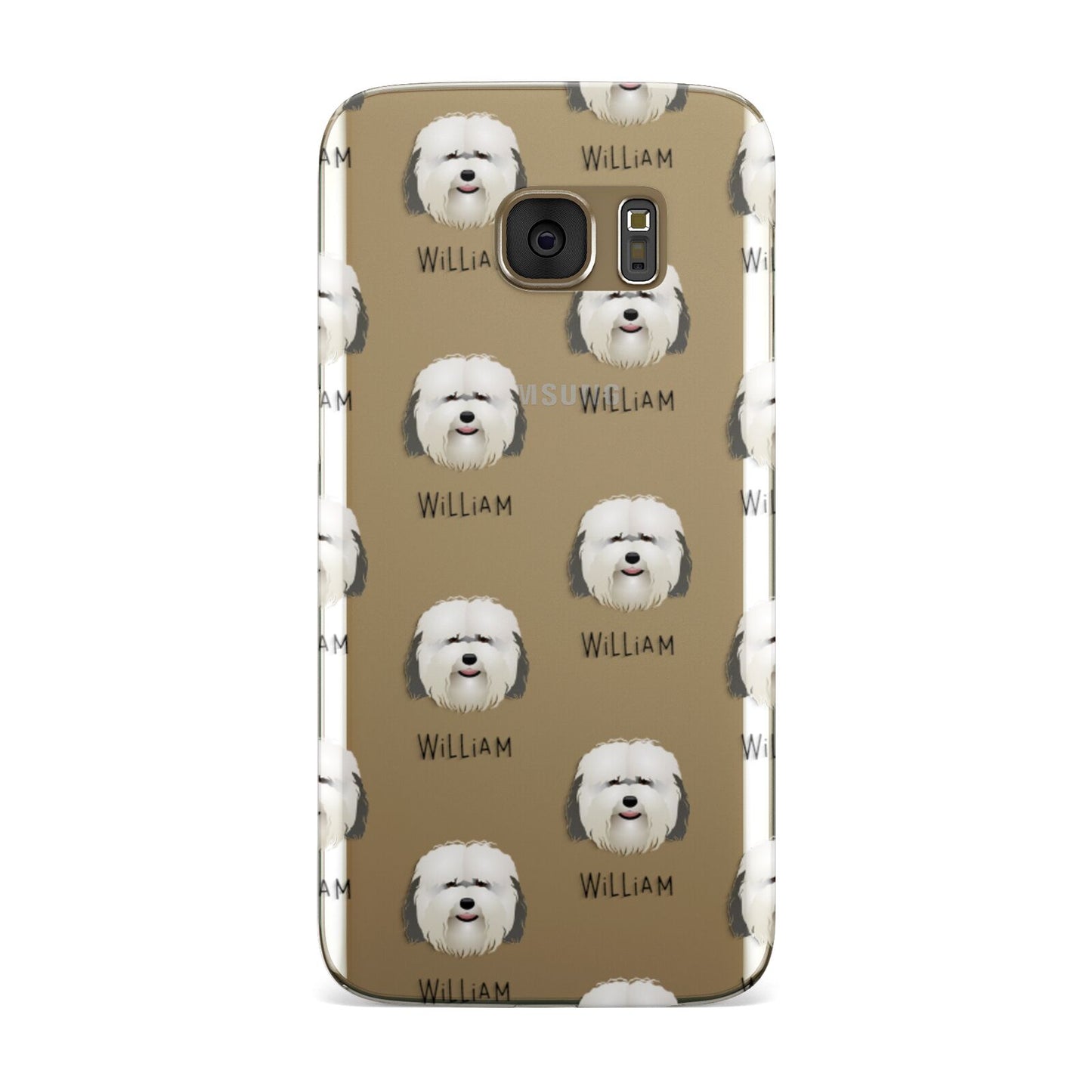 Coton De Tulear Icon with Name Samsung Galaxy Case