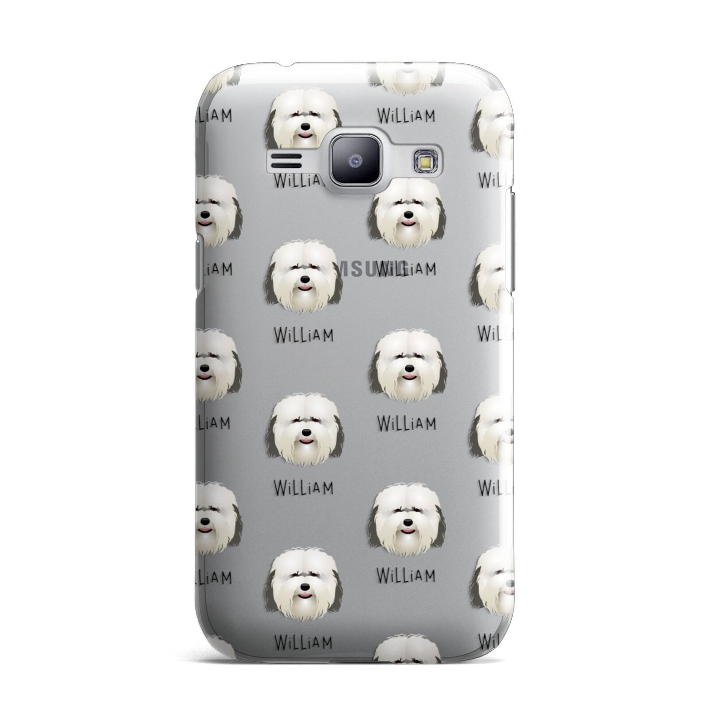 Coton De Tulear Icon with Name Samsung Galaxy J1 2015 Case