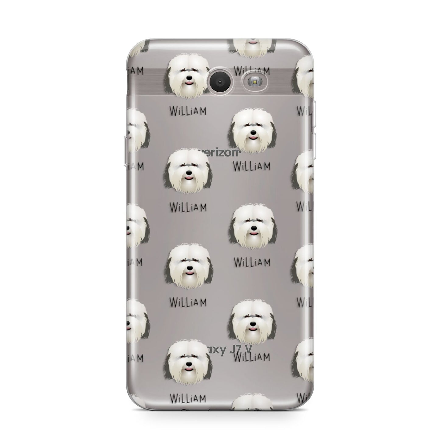 Coton De Tulear Icon with Name Samsung Galaxy J7 2017 Case