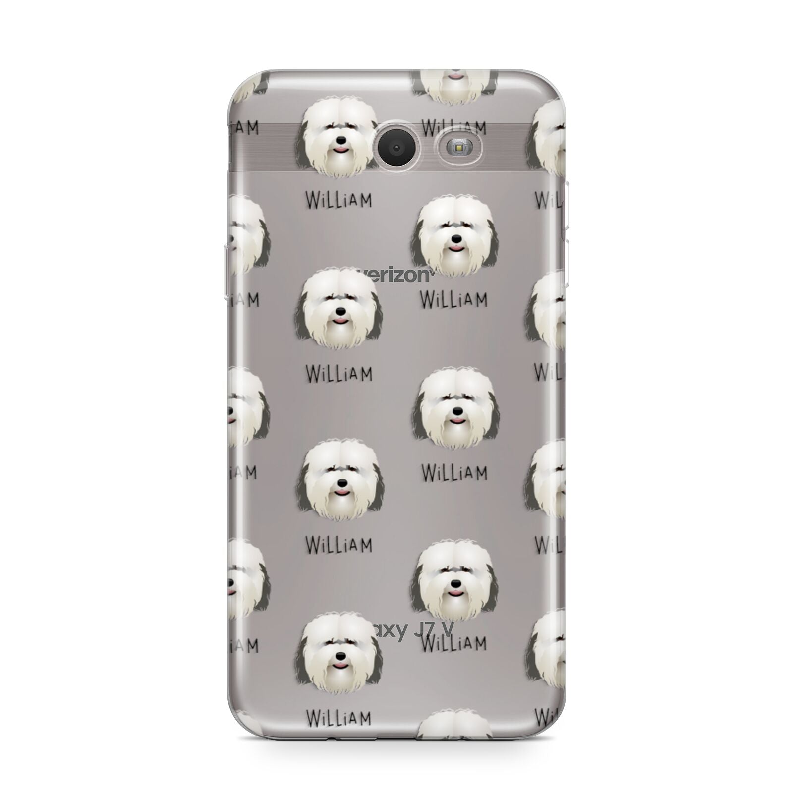 Coton De Tulear Icon with Name Samsung Galaxy J7 2017 Case