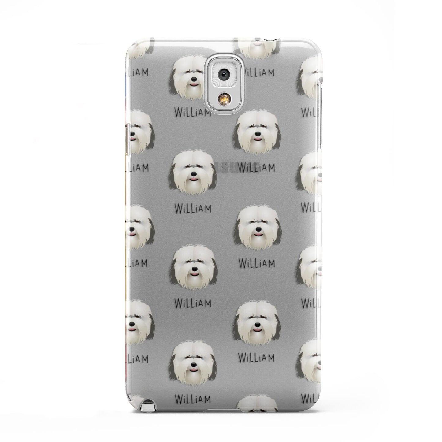 Coton De Tulear Icon with Name Samsung Galaxy Note 3 Case