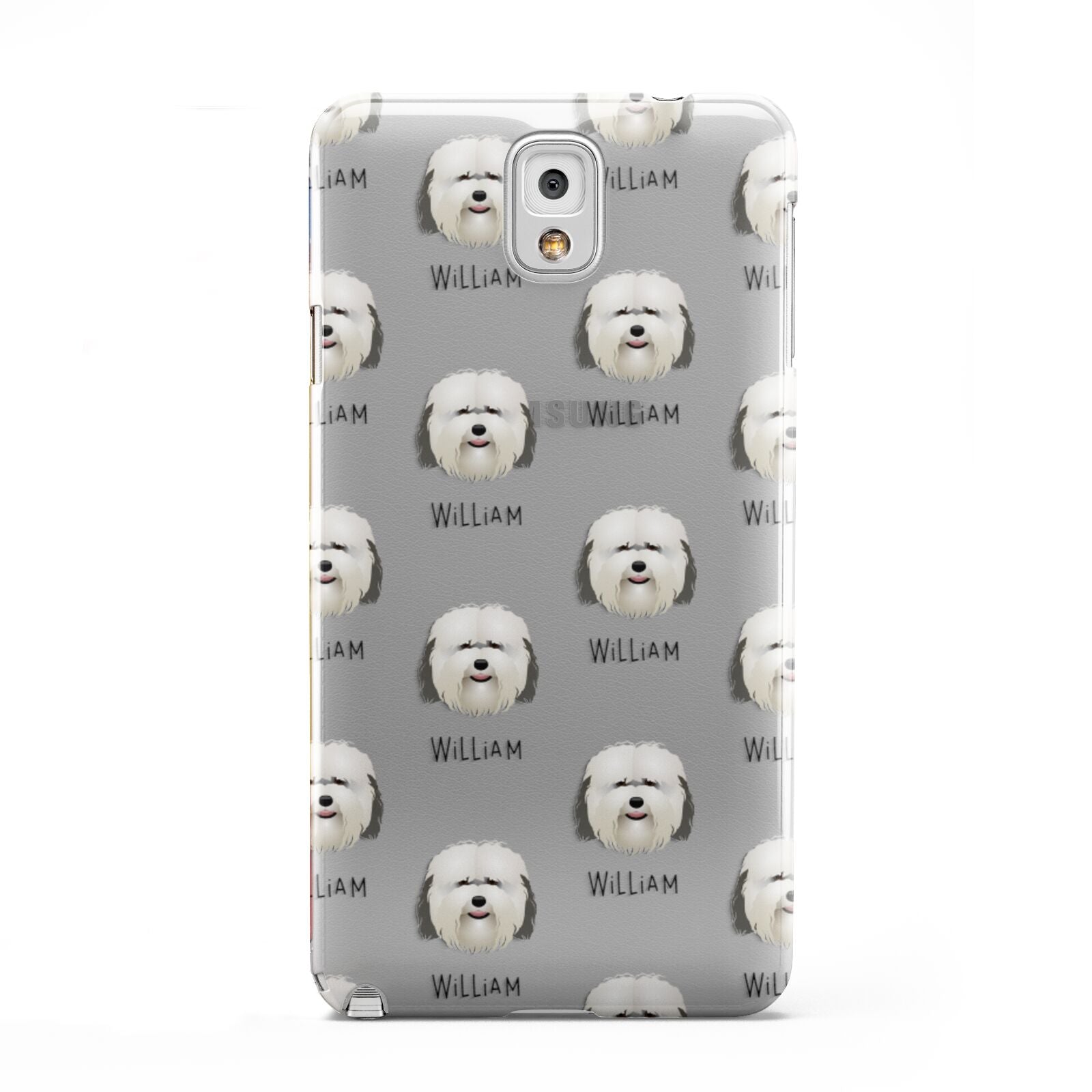 Coton De Tulear Icon with Name Samsung Galaxy Note 3 Case