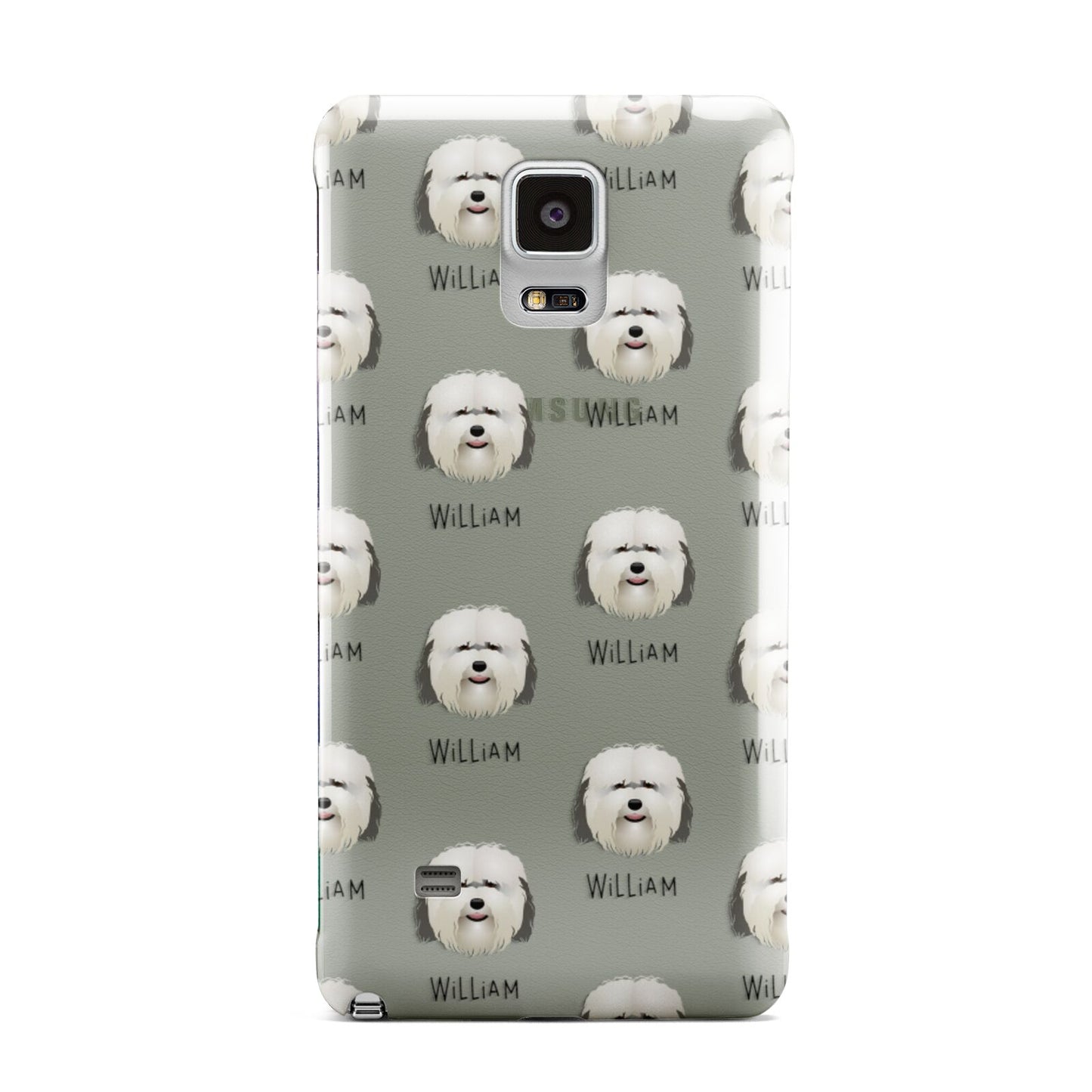 Coton De Tulear Icon with Name Samsung Galaxy Note 4 Case