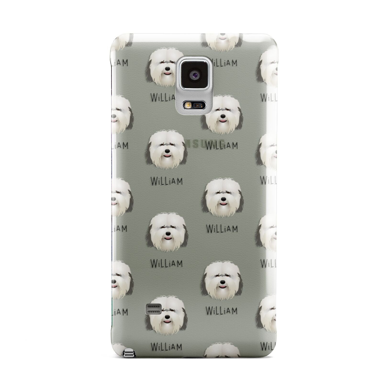 Coton De Tulear Icon with Name Samsung Galaxy Note 4 Case