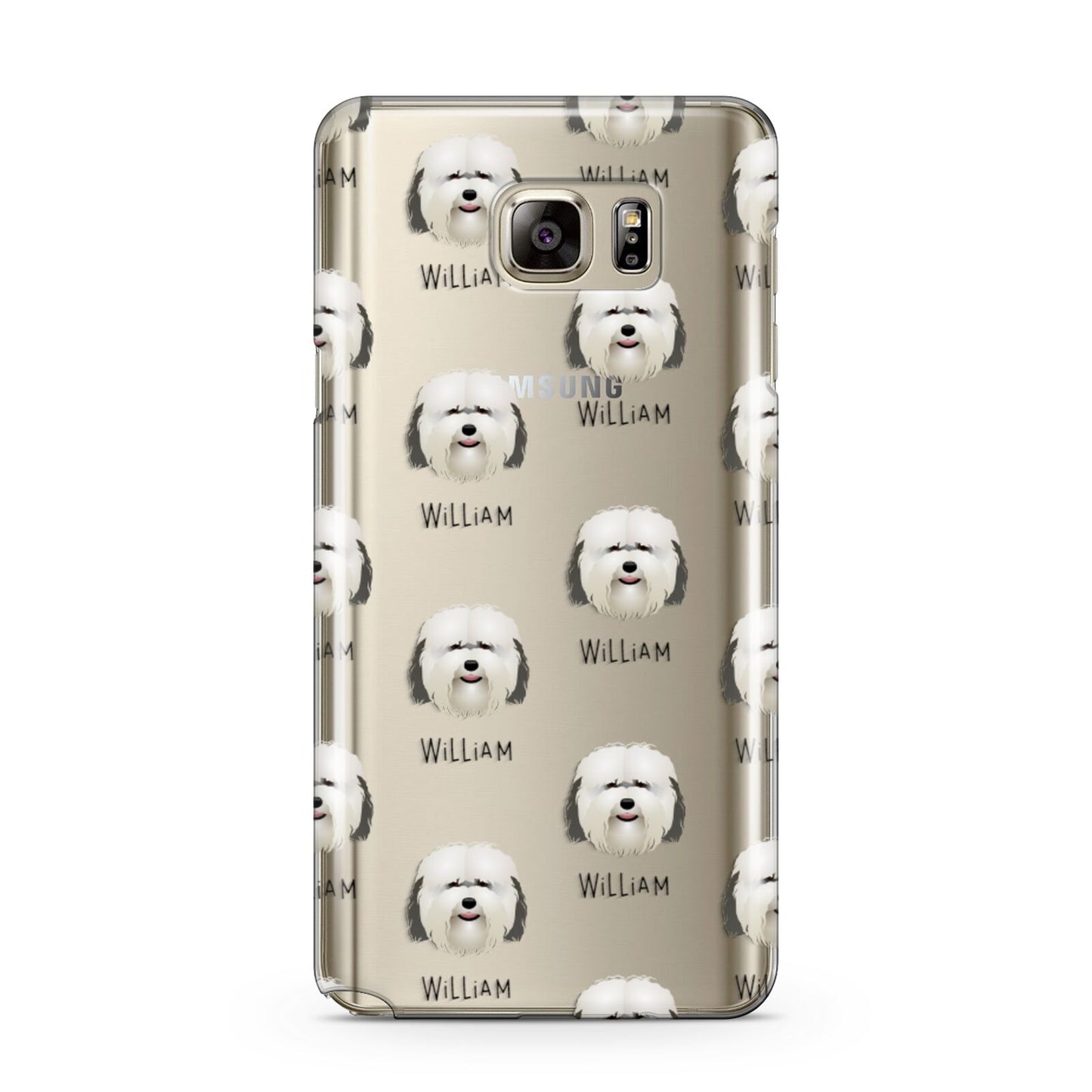 Coton De Tulear Icon with Name Samsung Galaxy Note 5 Case
