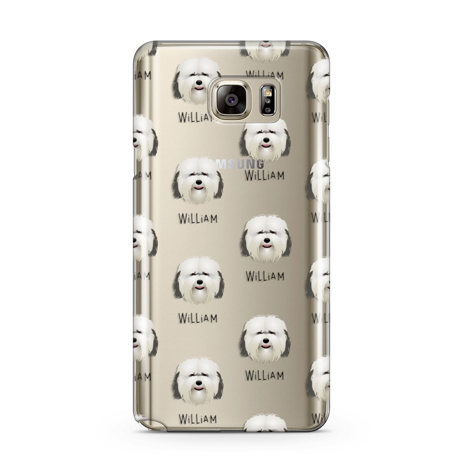 Coton De Tulear Icon with Name Samsung Galaxy Note 5 Case