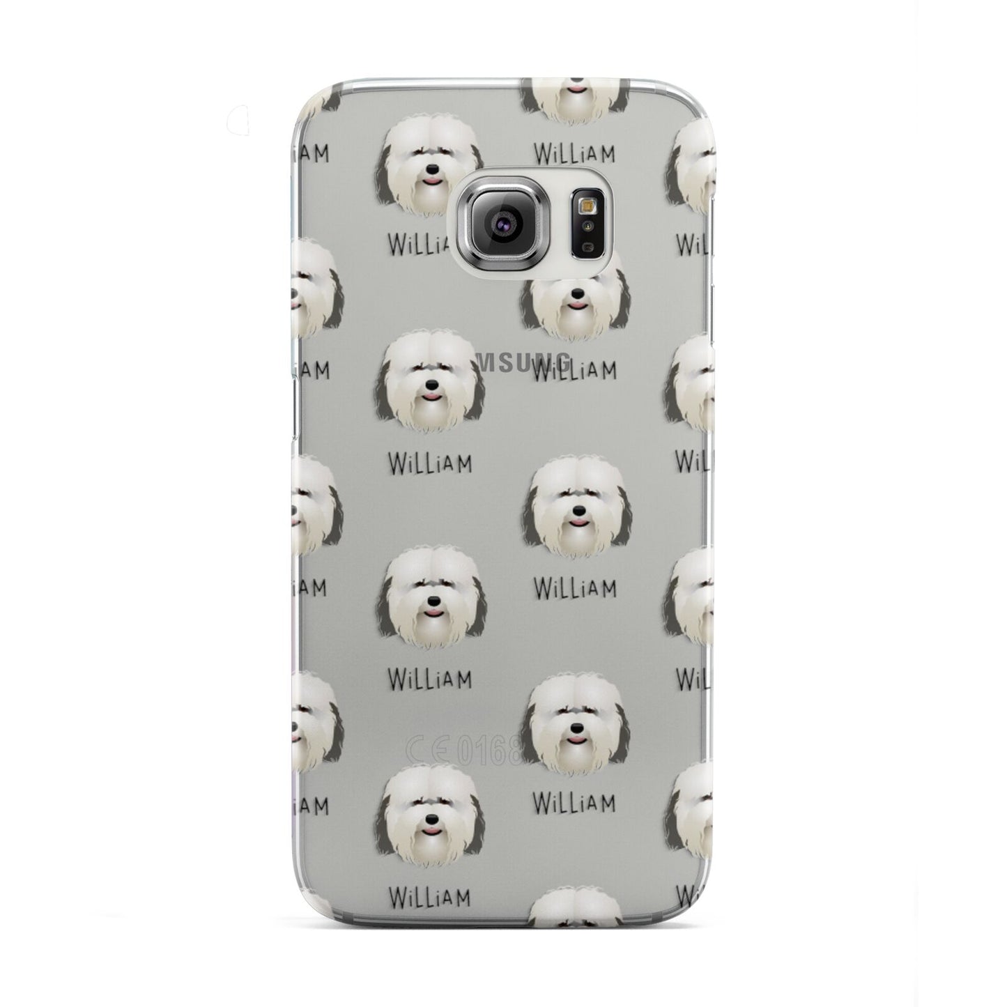 Coton De Tulear Icon with Name Samsung Galaxy S6 Edge Case