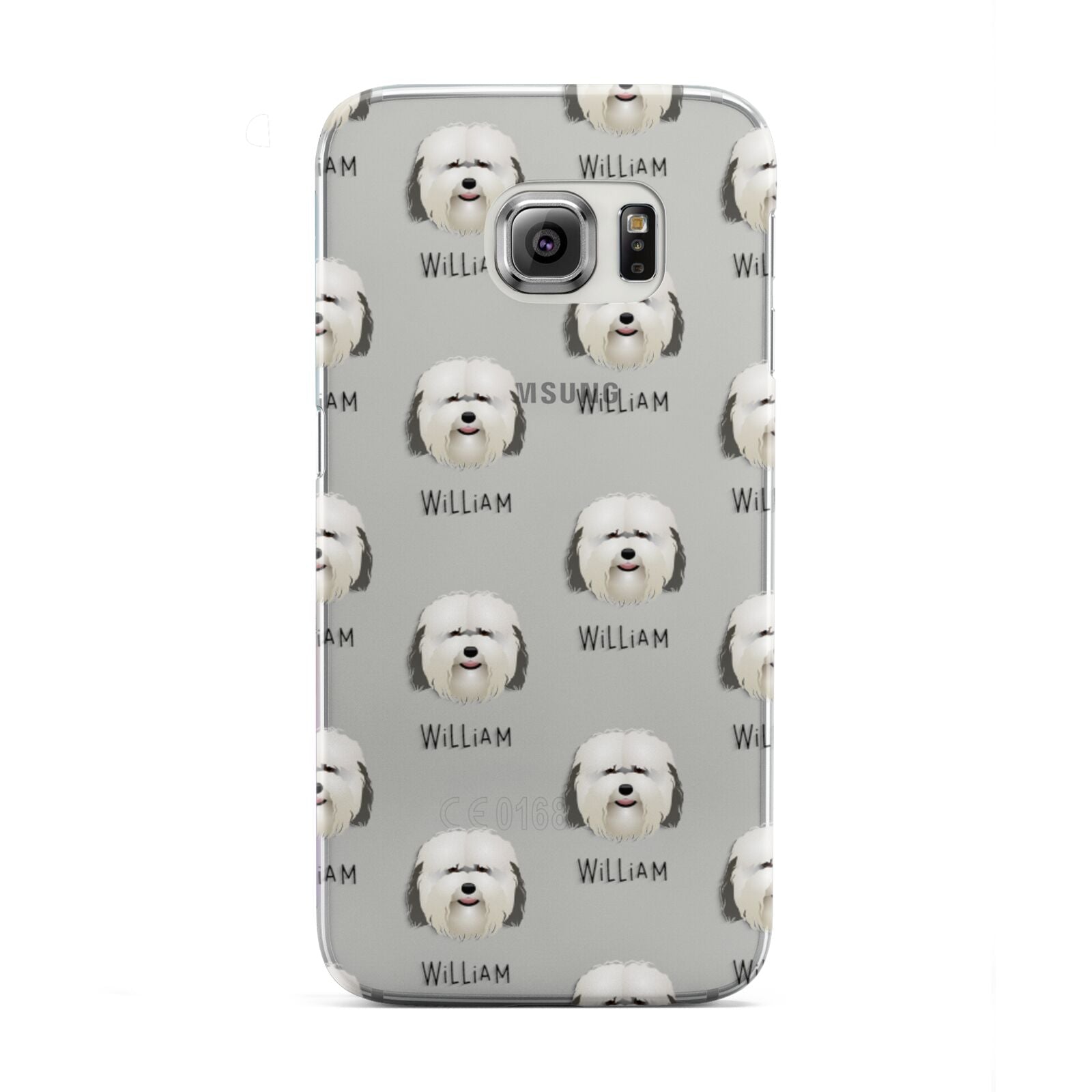 Coton De Tulear Icon with Name Samsung Galaxy S6 Edge Case