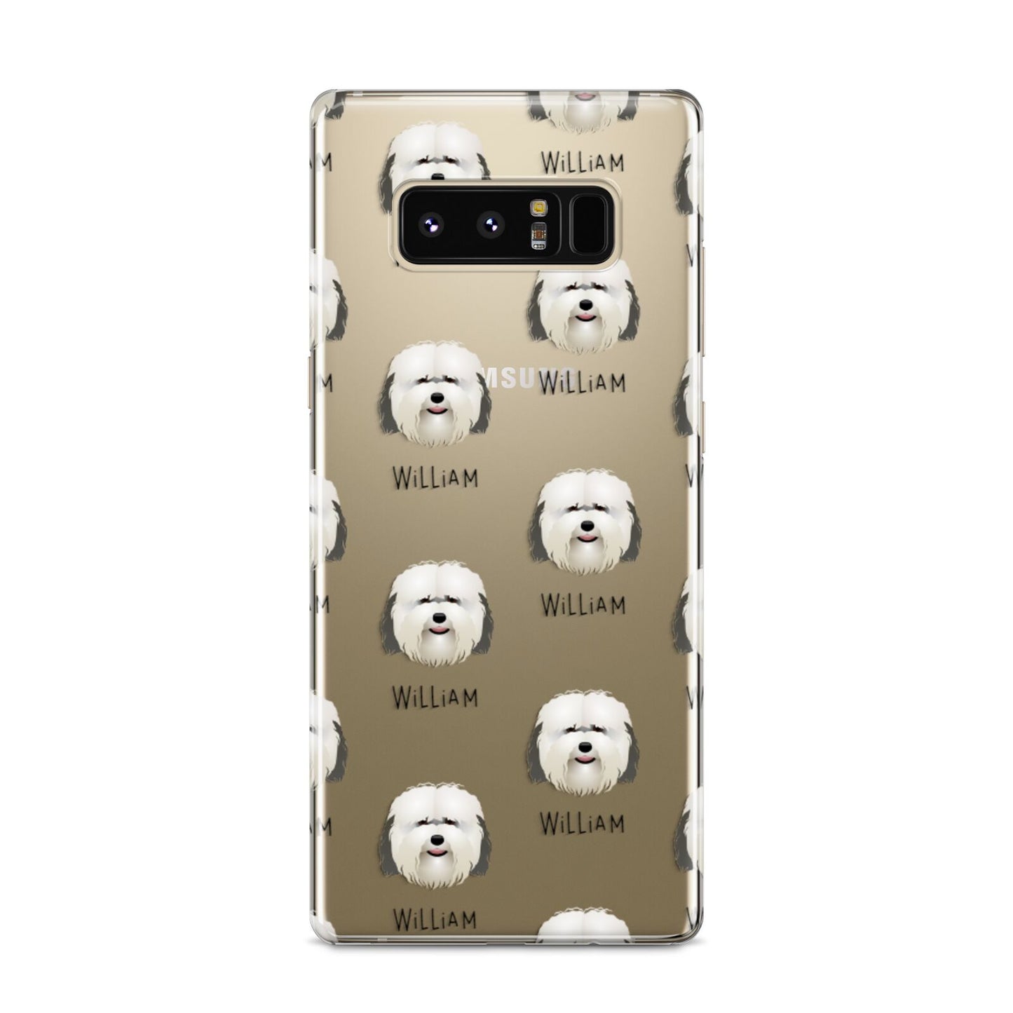 Coton De Tulear Icon with Name Samsung Galaxy S8 Case
