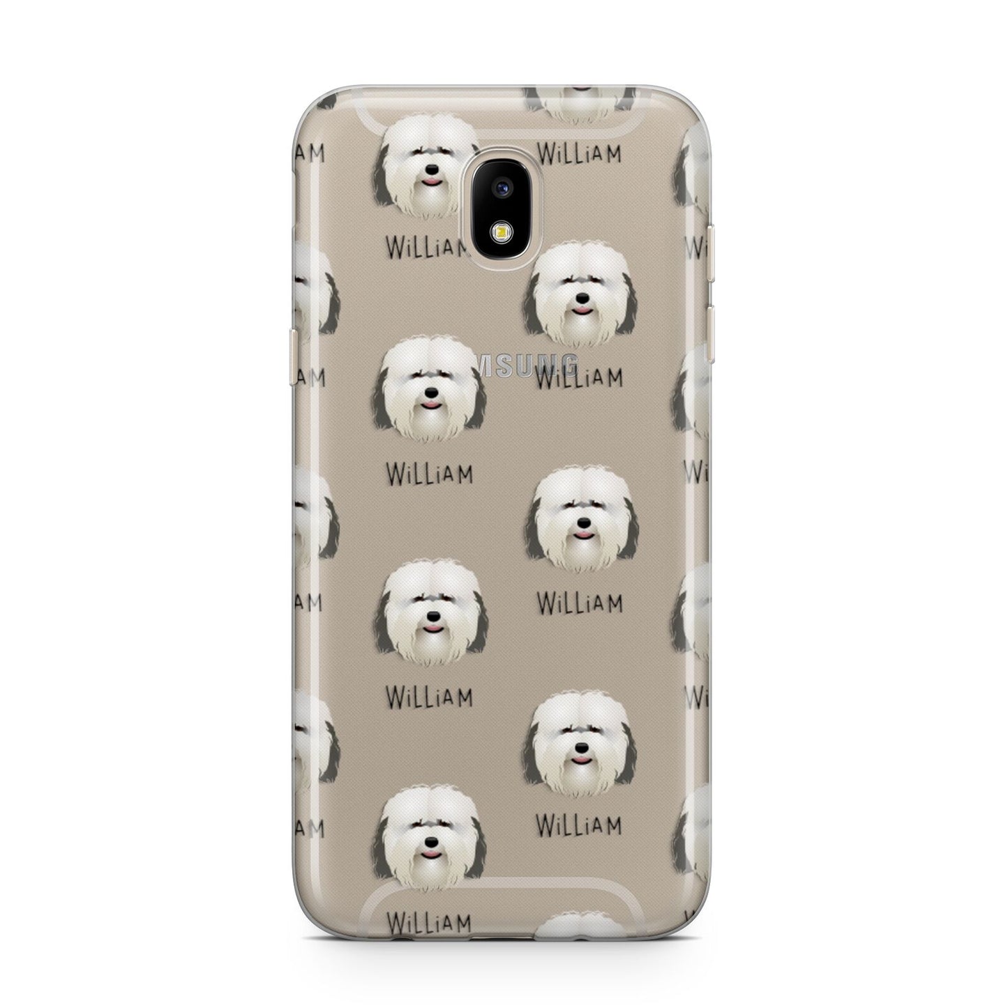Coton De Tulear Icon with Name Samsung J5 2017 Case