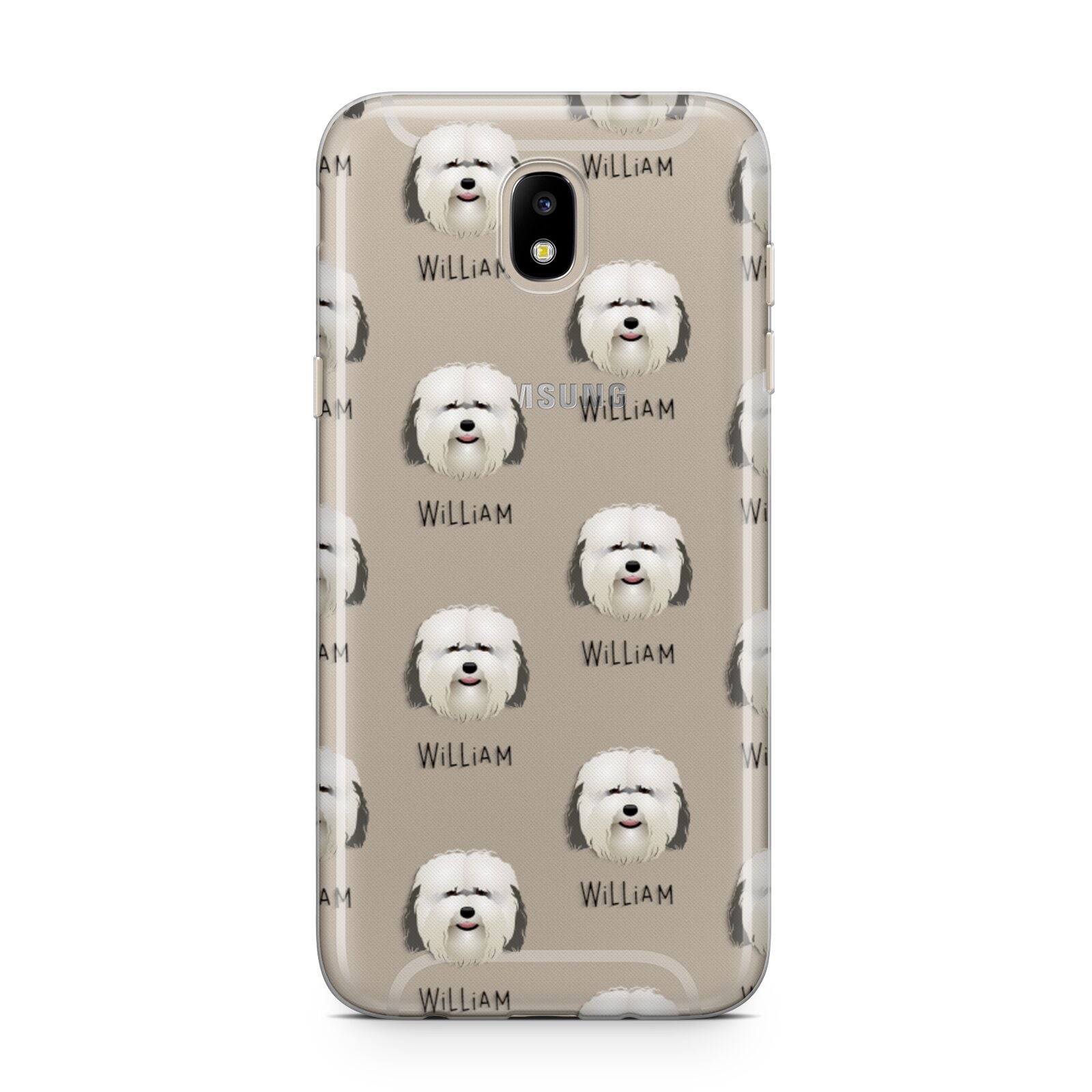 Coton De Tulear Icon with Name Samsung J5 2017 Case