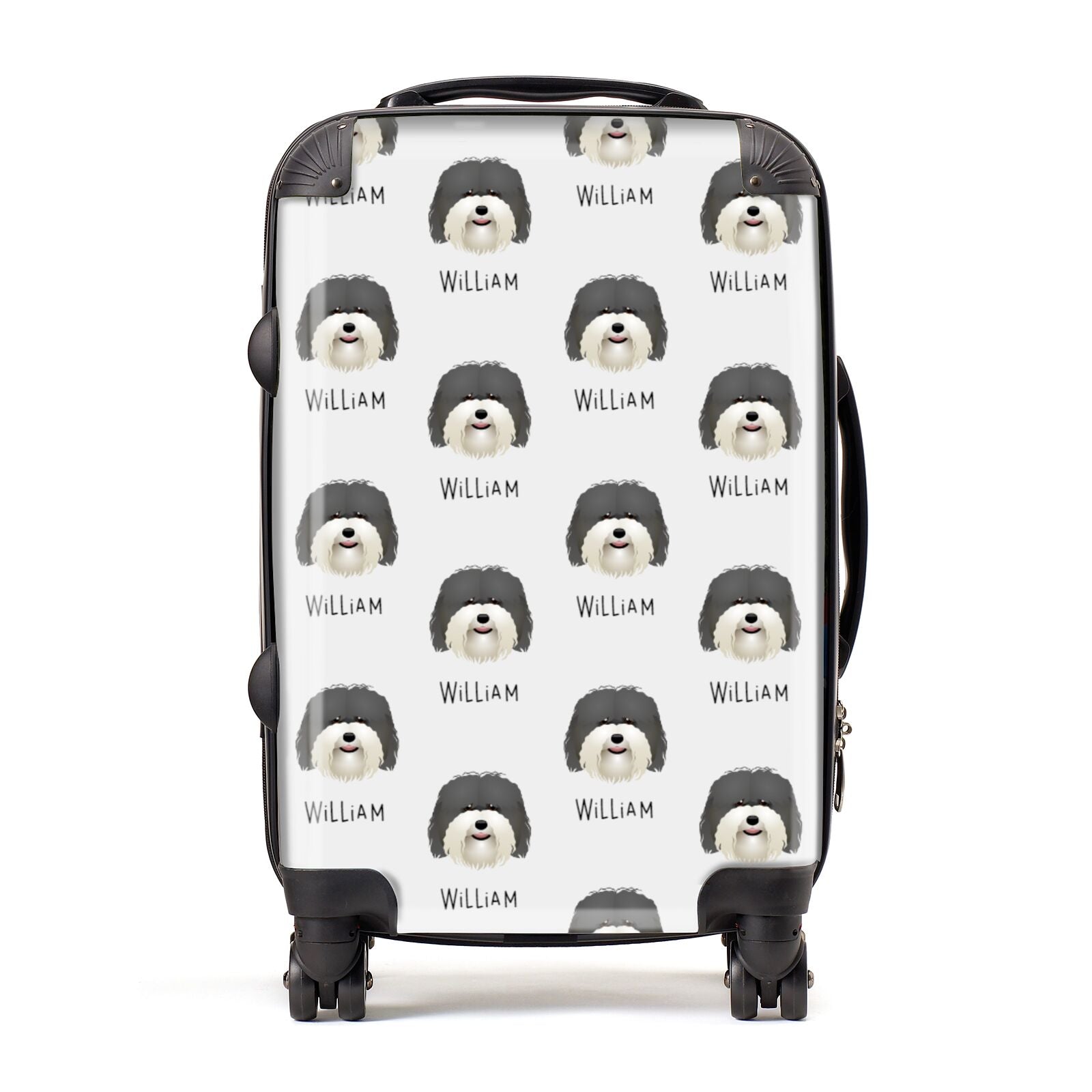 Coton De Tulear Icon with Name Suitcase