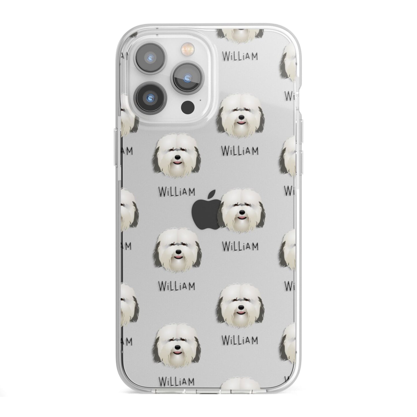 Coton De Tulear Icon with Name iPhone 13 Pro Max TPU Impact Case with White Edges