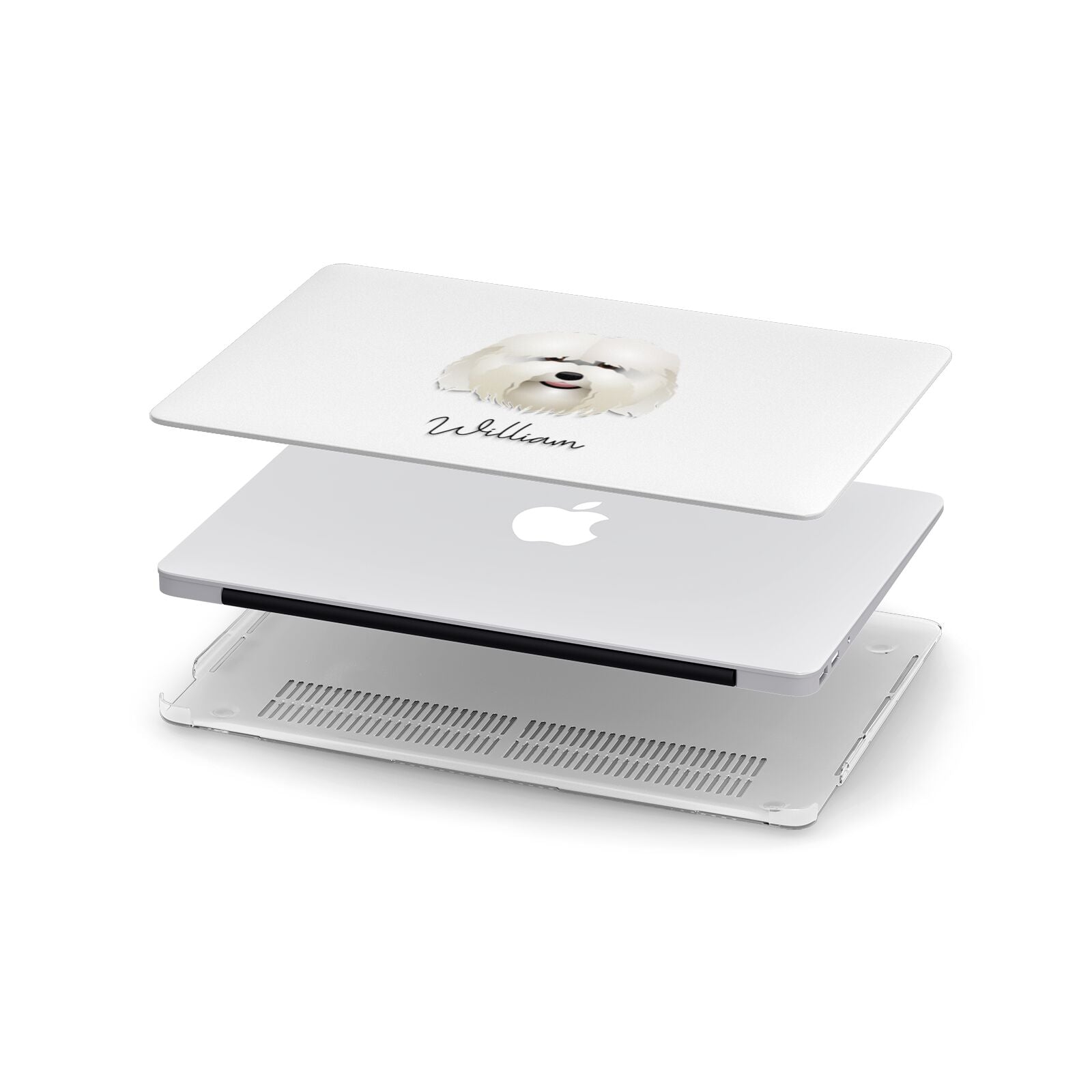 Coton De Tulear Personalised Apple MacBook Case in Detail