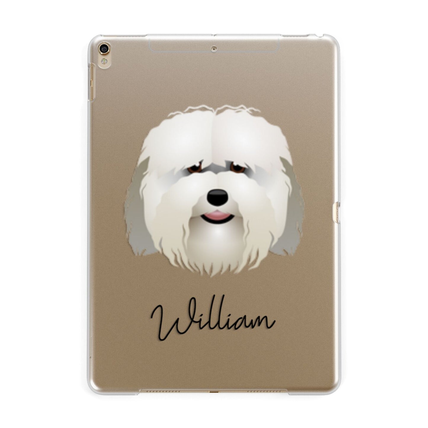 Coton De Tulear Personalised Apple iPad Gold Case