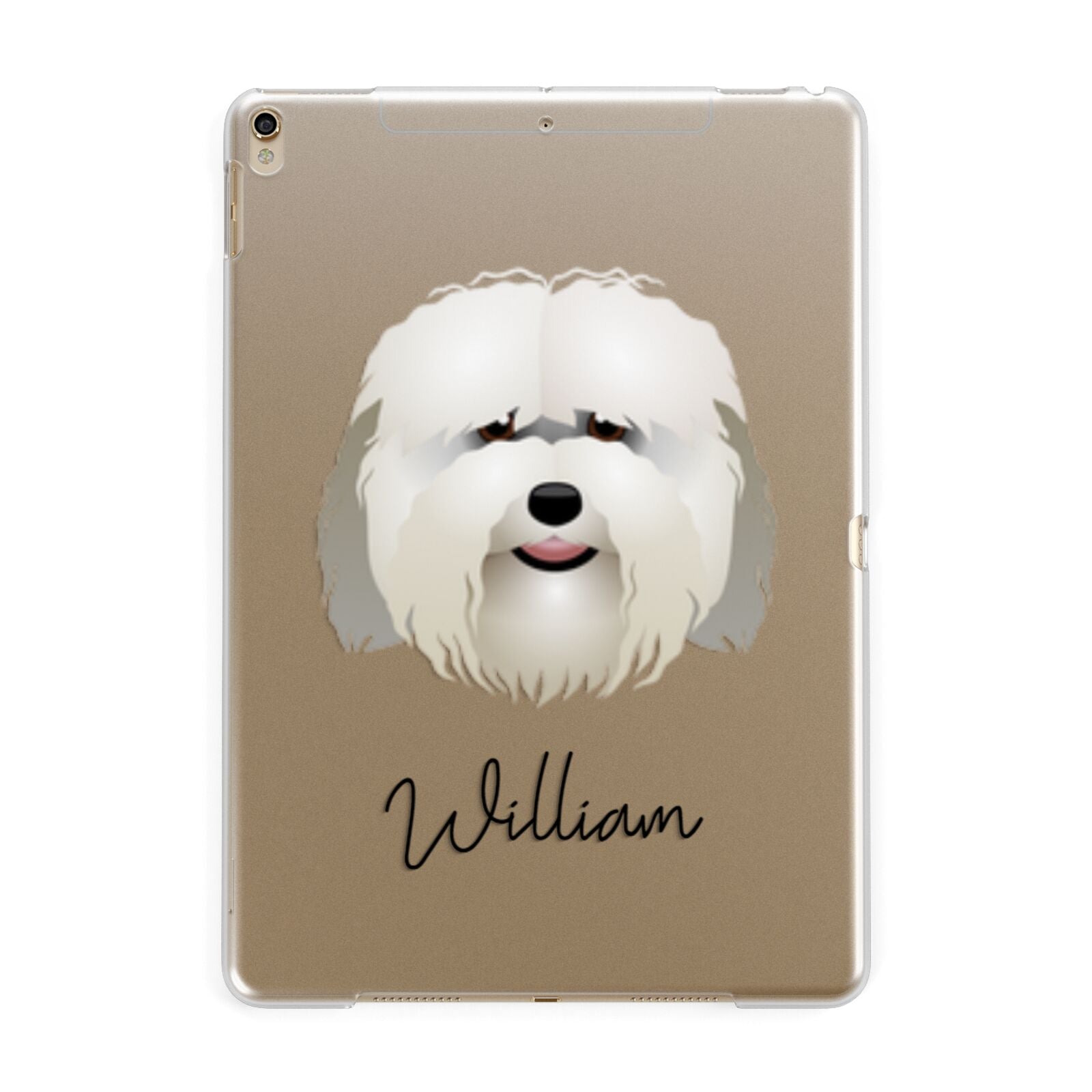 Coton De Tulear Personalised Apple iPad Gold Case