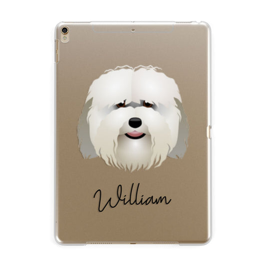 Coton De Tulear Personalised Apple iPad Gold Case