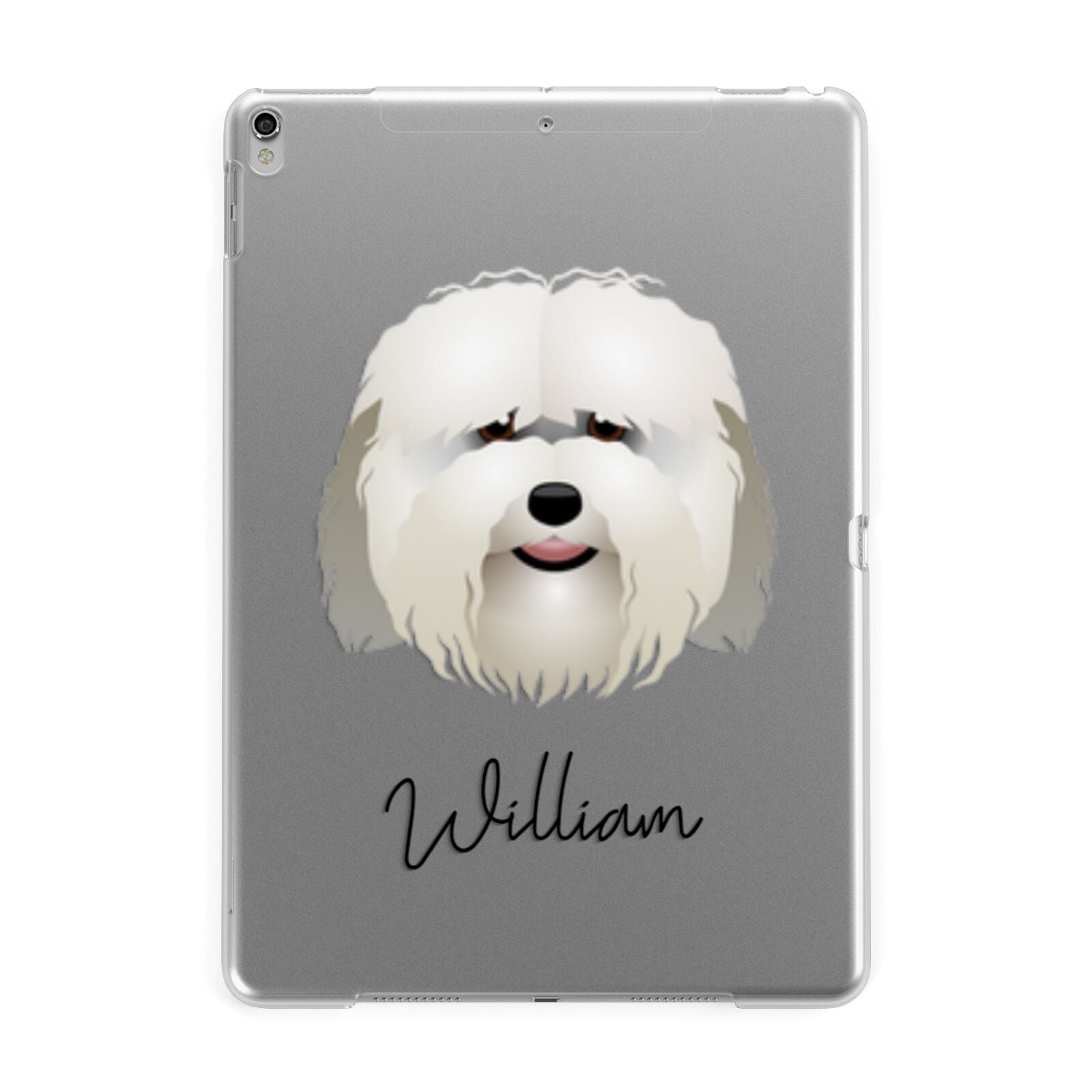 Coton De Tulear Personalised Apple iPad Silver Case